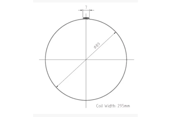 Drawing of Round Downspout Drawing of Round Downspout